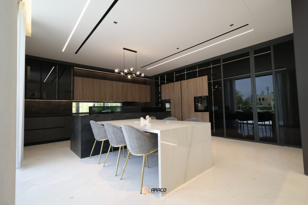 Luxury modern kitchen with high-end appliances | Caraco Building Contracting