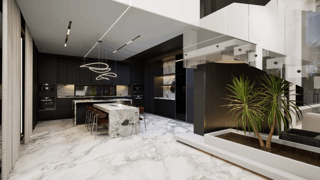 Luxury modern kitchen with high-end appliances | Caraco Building Contracting